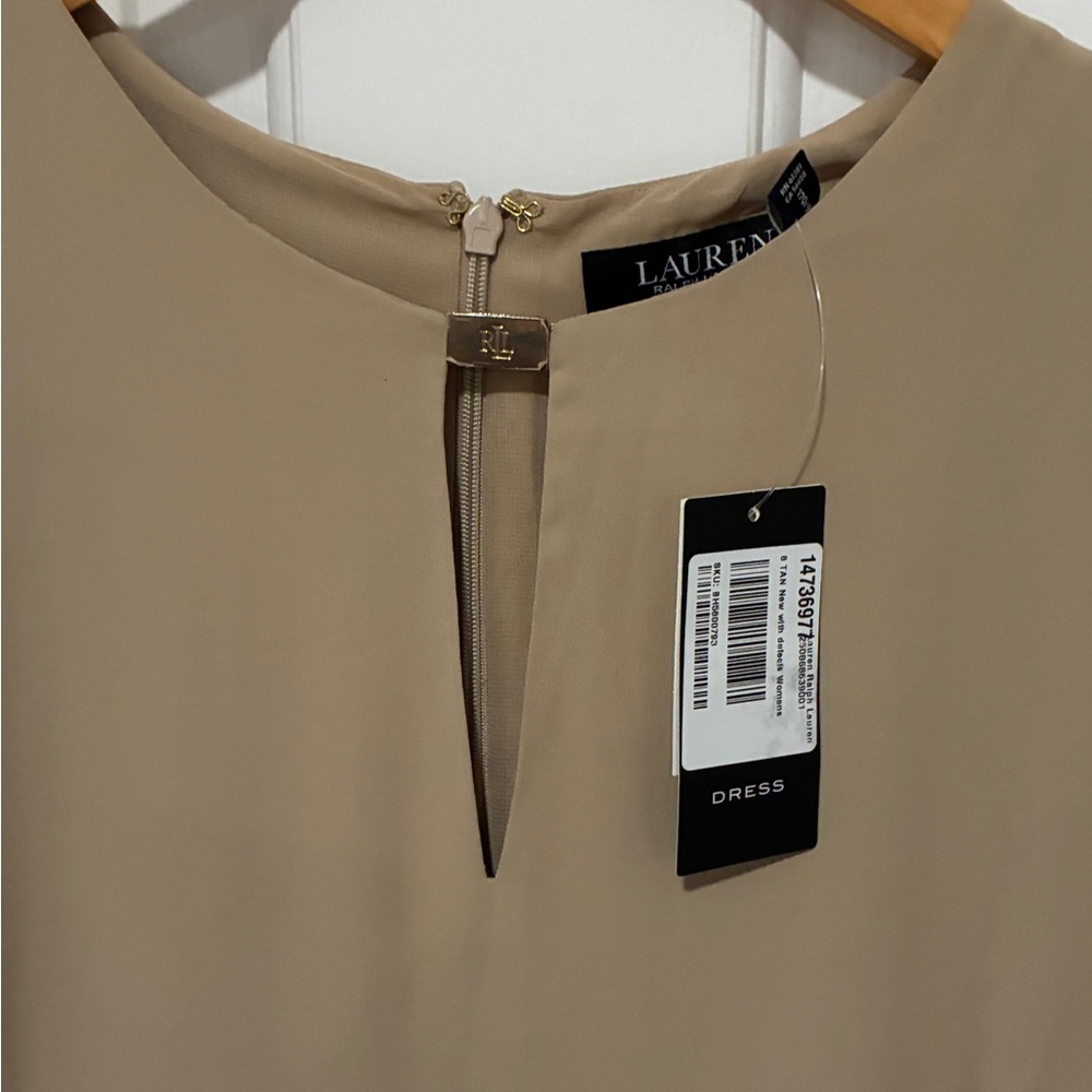 Ralph Lauren Beige Short Sleeve Dress - Picture 4 of 6